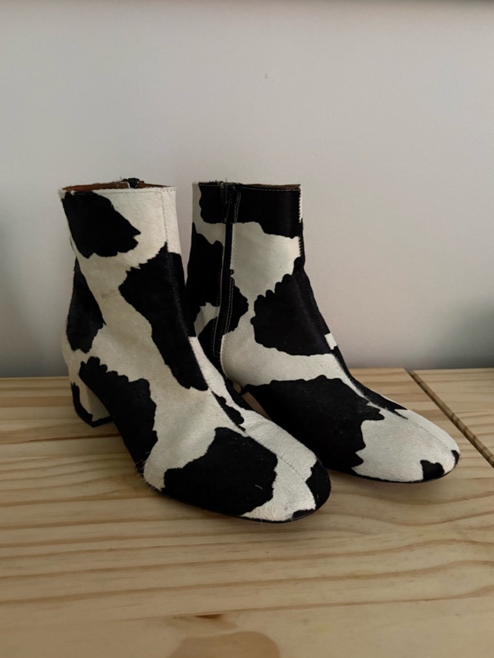 Maguire Cow Print Boots
